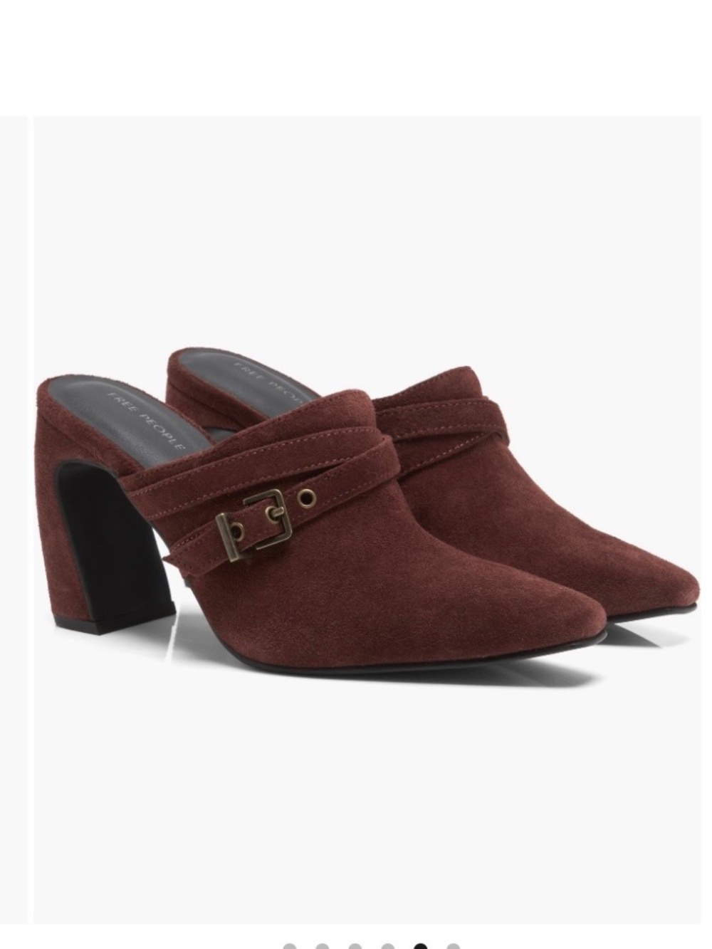 Free People Date Night Suede Mule Port Royale SZ 9.5